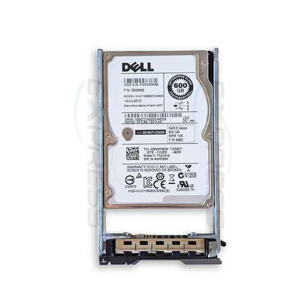 8WP8W - Dell 2.5" 600GB 10K SAS 6Gbps HDD