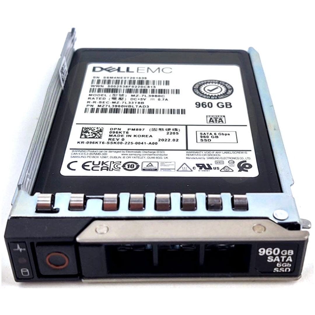 Dell 2.5" 960GB SATA 6Gbps MU 512e SSD | 96KT6