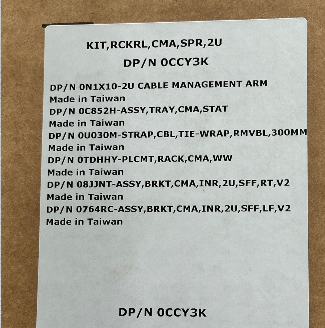 Dell 2U Cable Management Arm Kit | CCY3K