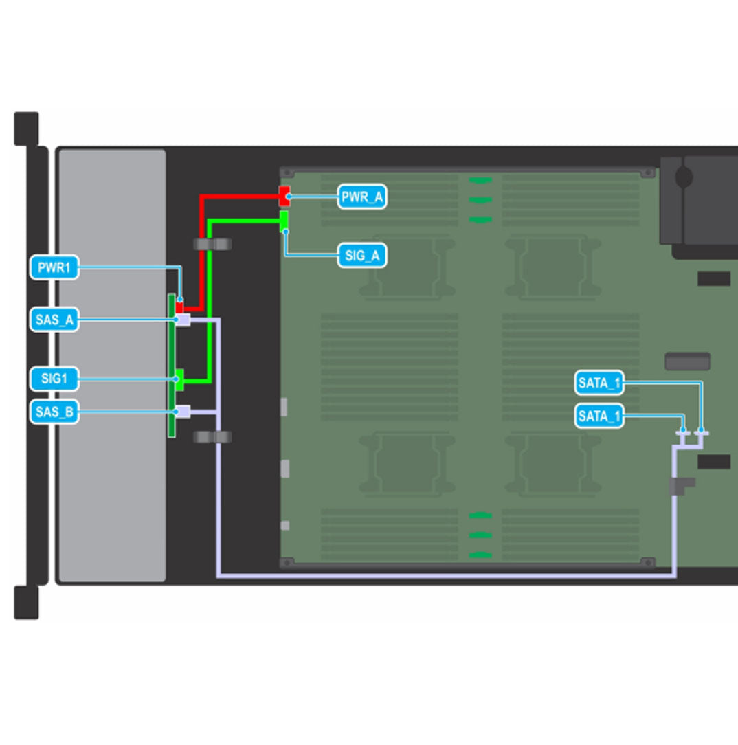 Dell Poweredge R840 miniSAS-HD to SATA Data Cable | CKNXG