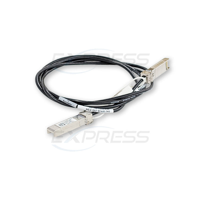 Dell 2M SFP28 to SFP28, 25Gbe, Passive Copper Twinax Direct Attach Cable | D0R73