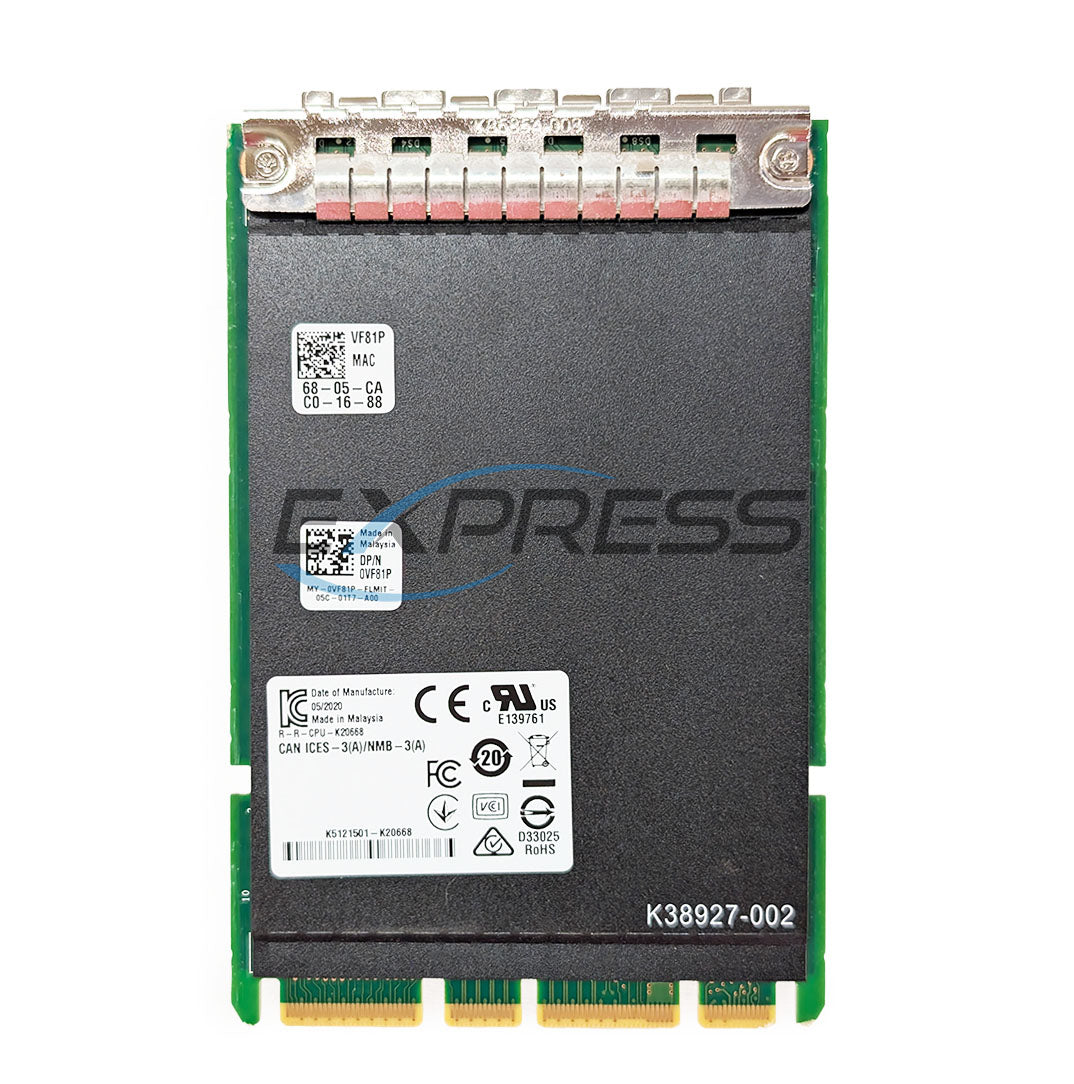 Dell Intel X710-DA4 Quad Port 10Gb SFP+ OCP 3.0 NIC | VF81P