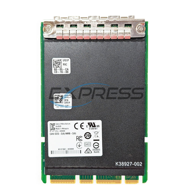 Dell Intel X710-DA4 Quad Port 10Gb SFP+ OCP 3.0 NIC | VF81P