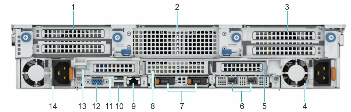 Dell PowerEdge R7725xd RC1 rear view