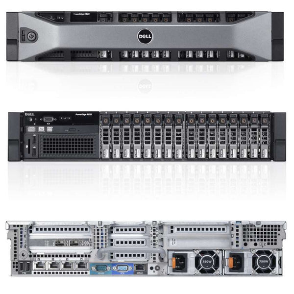 Dell PowerEdge R820 Rack Server Chassis (8x2.5" + 4x Express Flash PCIe SSDs)