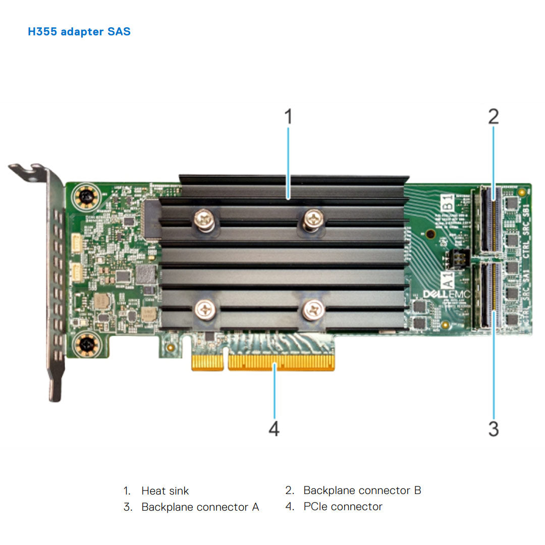 Dell PERC H355 x8 PCI-e Full Height RAID Controller | VCV6T