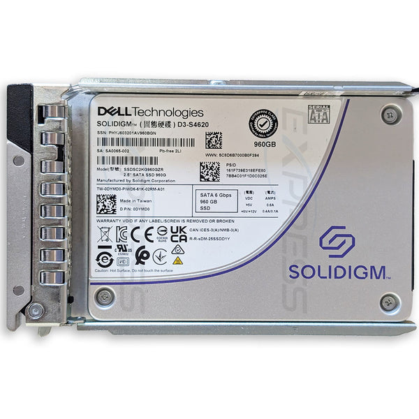 DYMD0 - Dell 2.5" 960GB SATA 6Gbps MU SSD