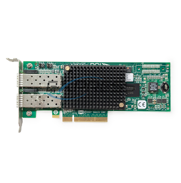 Emulex LPE12002 PCI-E Dual Port 8Gb/s Fibre Channel Adapter Card W/ 2x 8Gb SFP Modules