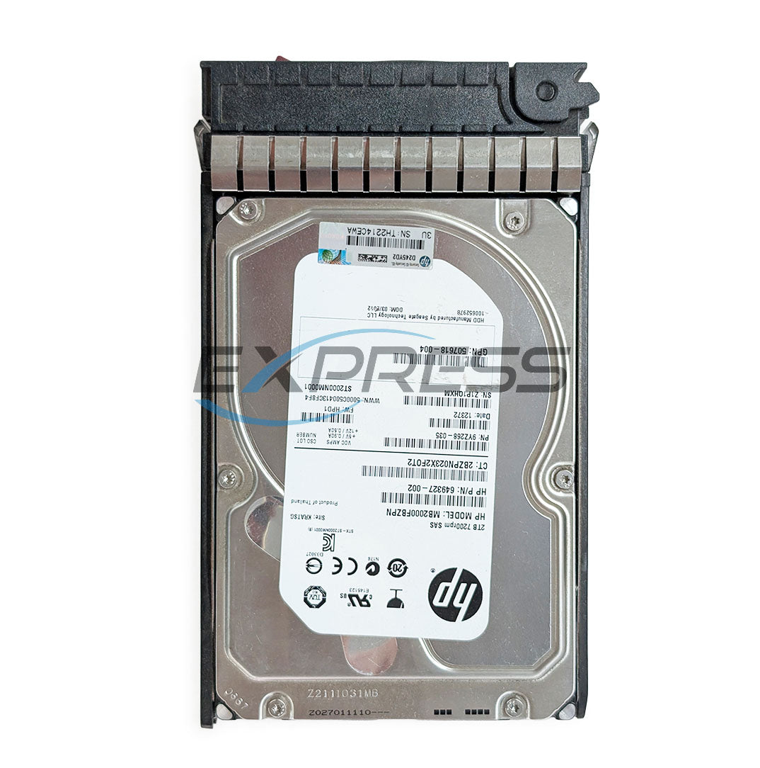 HPE 3.5" 2TB 7.2K SAS 6Gbps HDD | AW590A