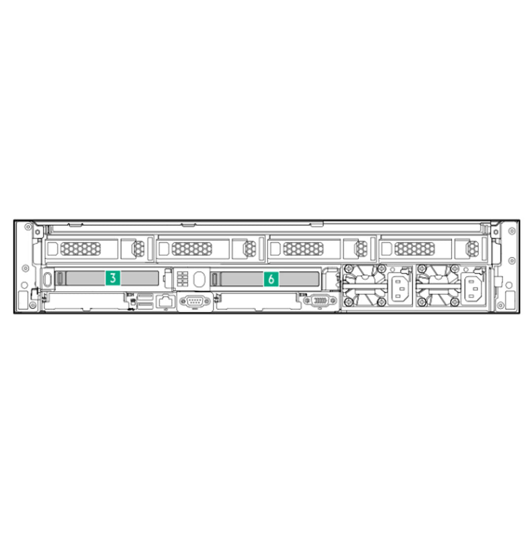 HPE ProLiant DL345 Gen11 x16 Primary Riser Kit for LFF Rear Cage | P55098-B21