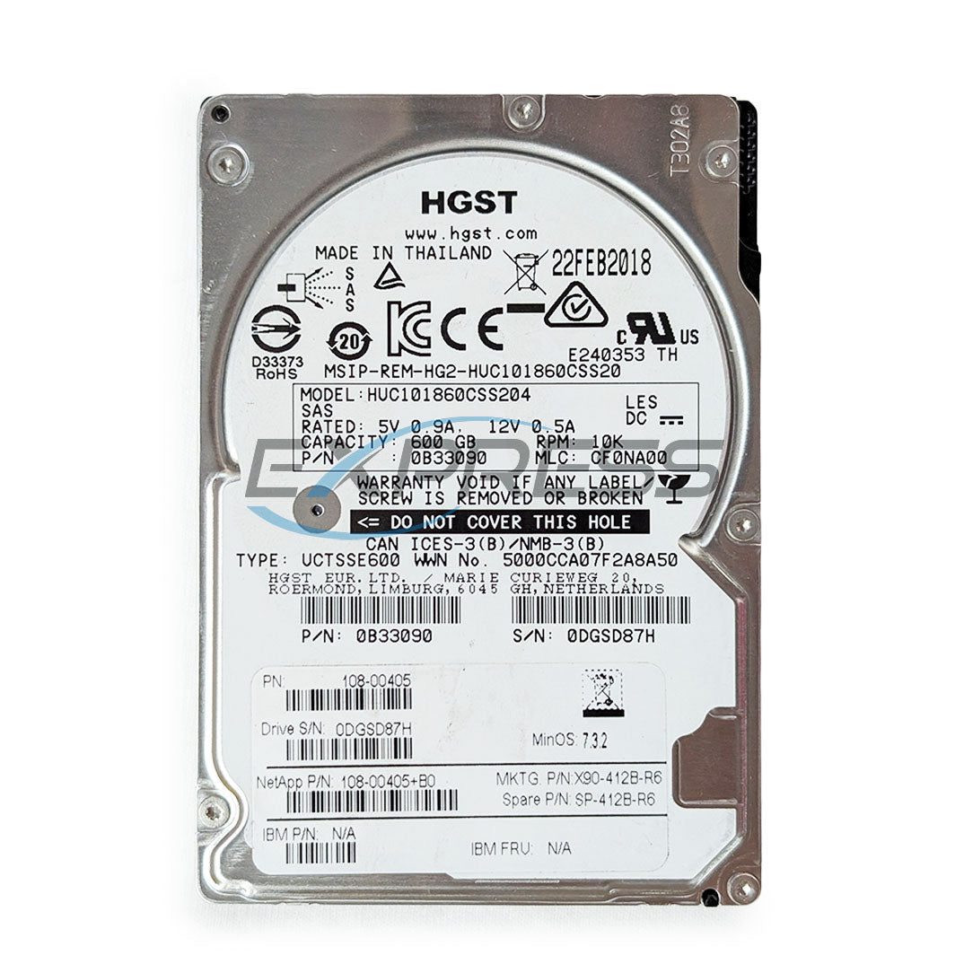 Hitachi 2.5" 600GB 10K SAS 12Gbps HDD | HUC101860CSS204