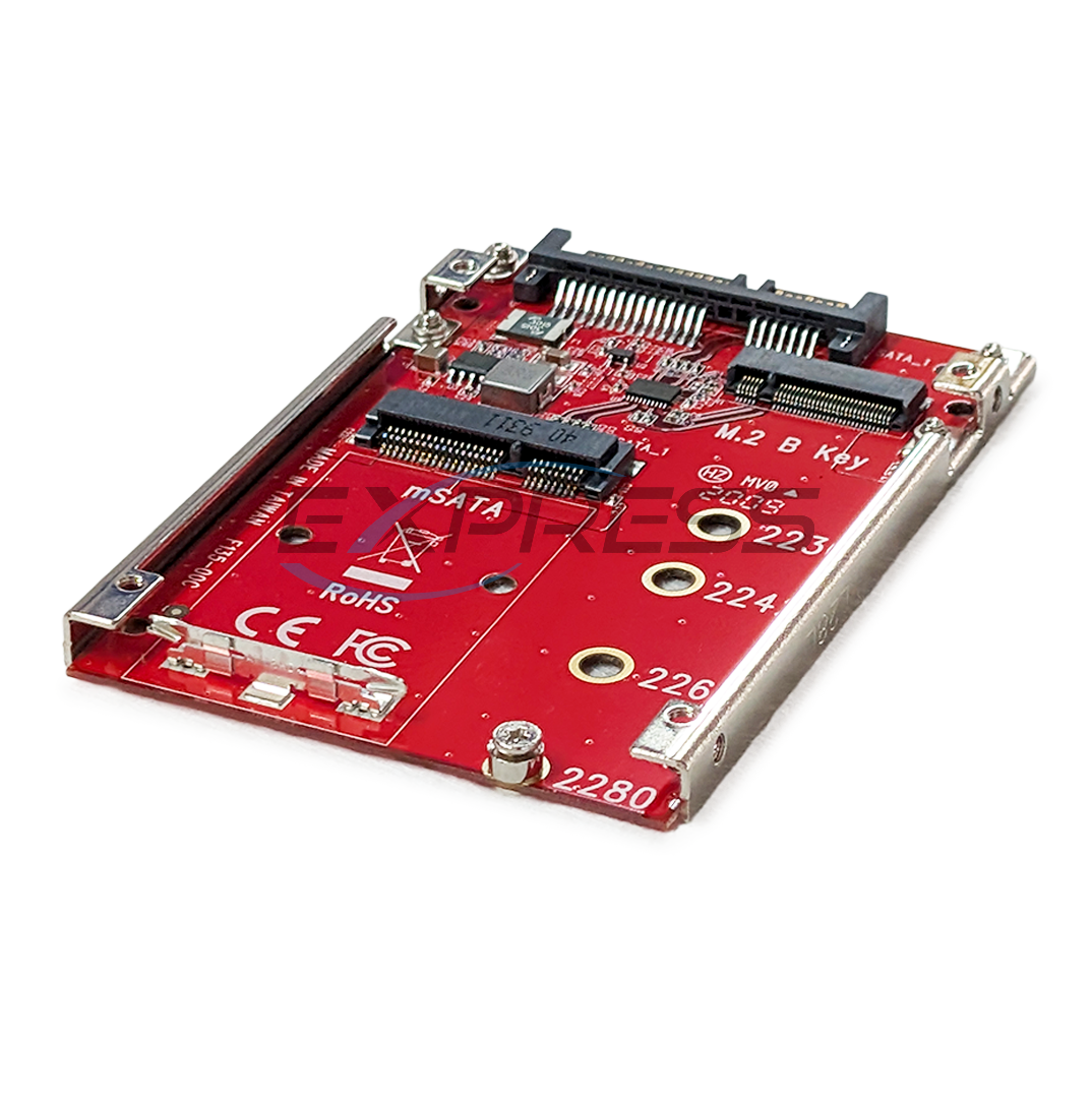 MSATA &amp; M.2 Convert to 2.5" SATA Adapter Module | ISAT-M2MS