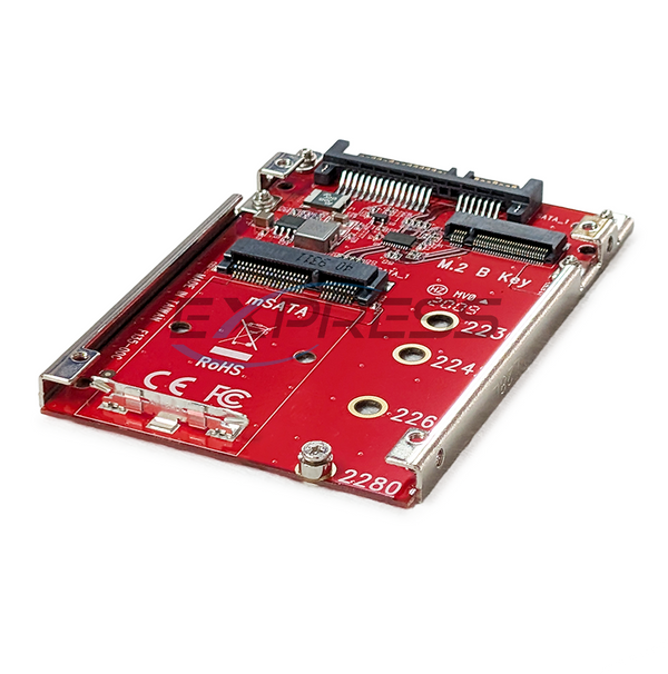 MSATA &amp; M.2 Convert to 2.5" SATA Adapter Module | ISAT-M2MS