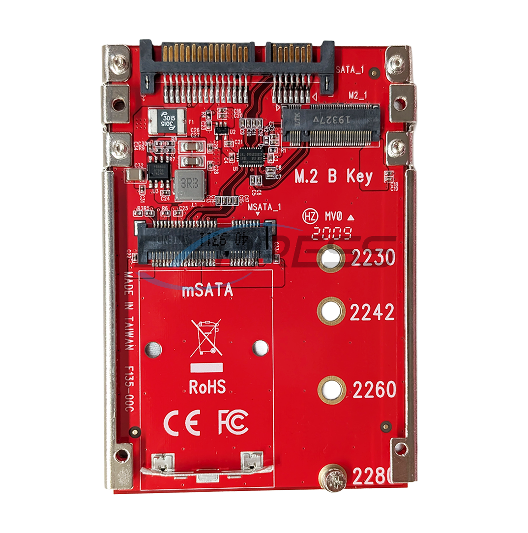 MSATA &amp; M.2 Convert to 2.5" SATA Adapter Module | ISAT-M2MS
