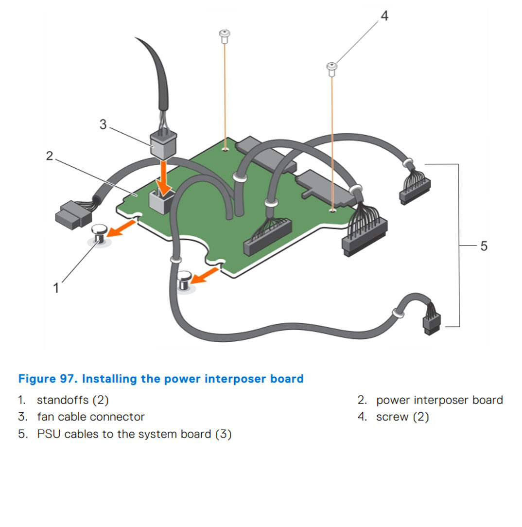 Dell R430 Power Interposer Board | J2MM7