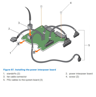 Dell R430 Power Interposer Board | J2MM7