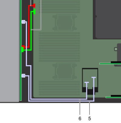 Dell R740 8 LFF Mini SAS HD to S140 Cable | JHVNC