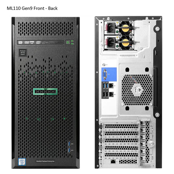 HPE ProLiant ML110 Gen9 E5-2620v4 8GB-R B140i 4LFF 350W PS Base Server - ECS