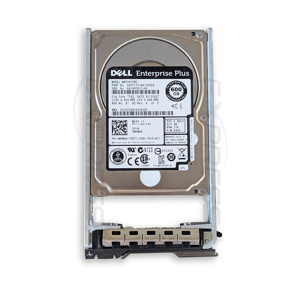 Dell Equallogic 2.5" 600GB 10K SAS 6Gbps HDD | MHWN8