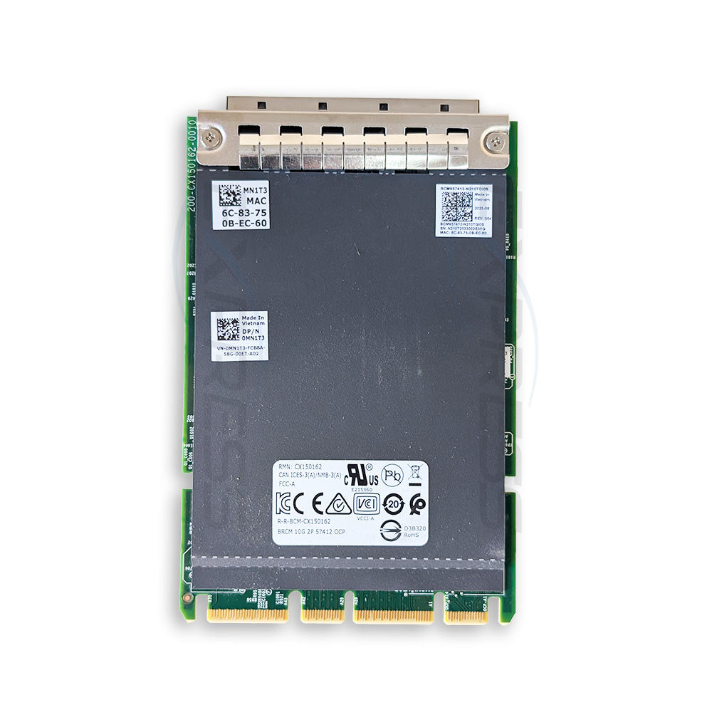 MN1T3 - Dell Broadcom 57412 Dual Port 10GbE BASE-T RJ45 OCP 3.0 NIC