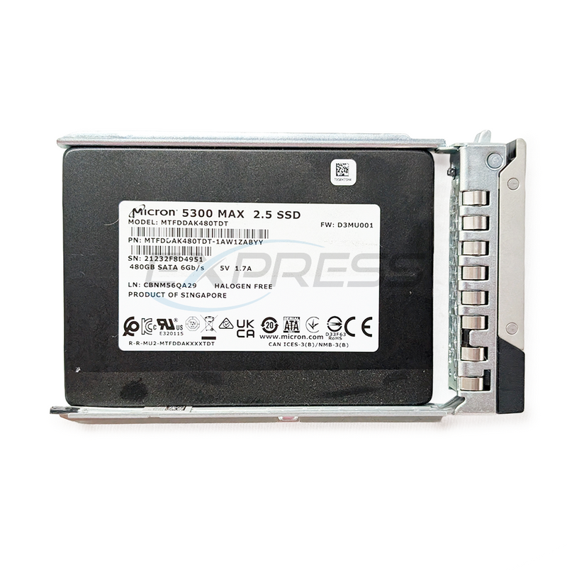 Micron 2.5" 480GB SATA 6Gbps SSD | MTFDDAK480TDT