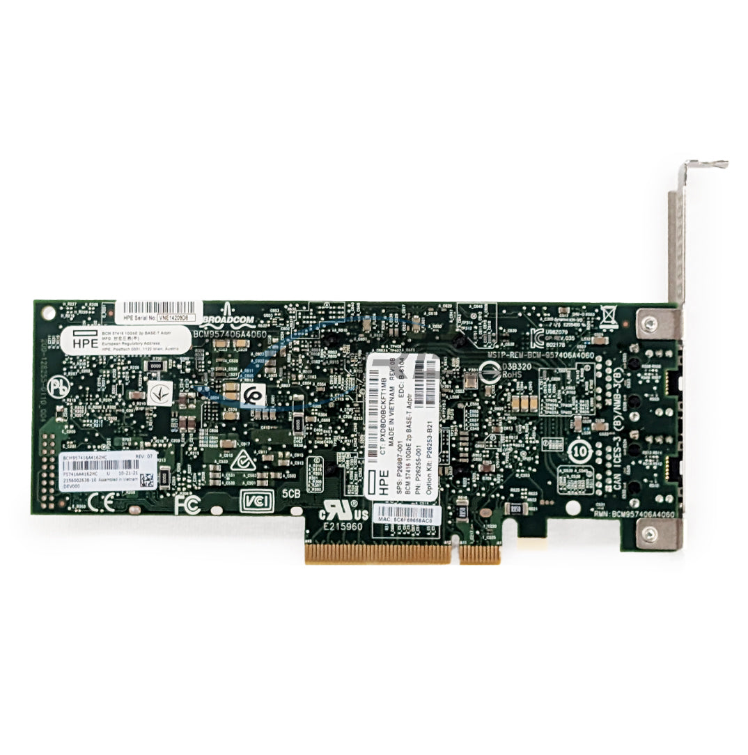 HPE Broadcom BCM57416 Dual Port 10Gb BASE-T Adapter | P26255-001