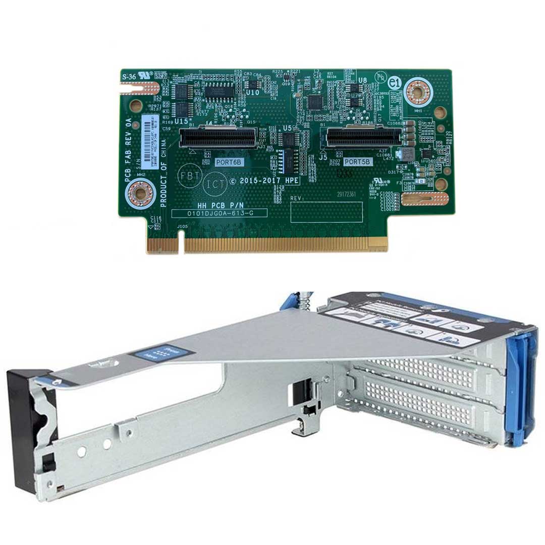 HPE ProLiant Dl380 (G10) Plus 2-Port 4NVMe x16 SlimSAS Primary Riser Kit | P27090-B2