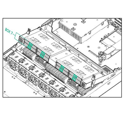 HPE Proliant Dl380 Gen11 2U 8Sff X4 U.3 Mid Tray Tri-Mode Drive Cage Kit | P48816-B21
