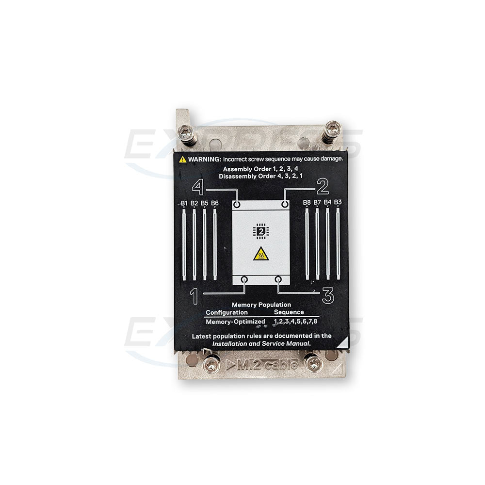 PP3JY - Dell PowerEdge C6525 CPU2 78mm Heatsink up to 225W