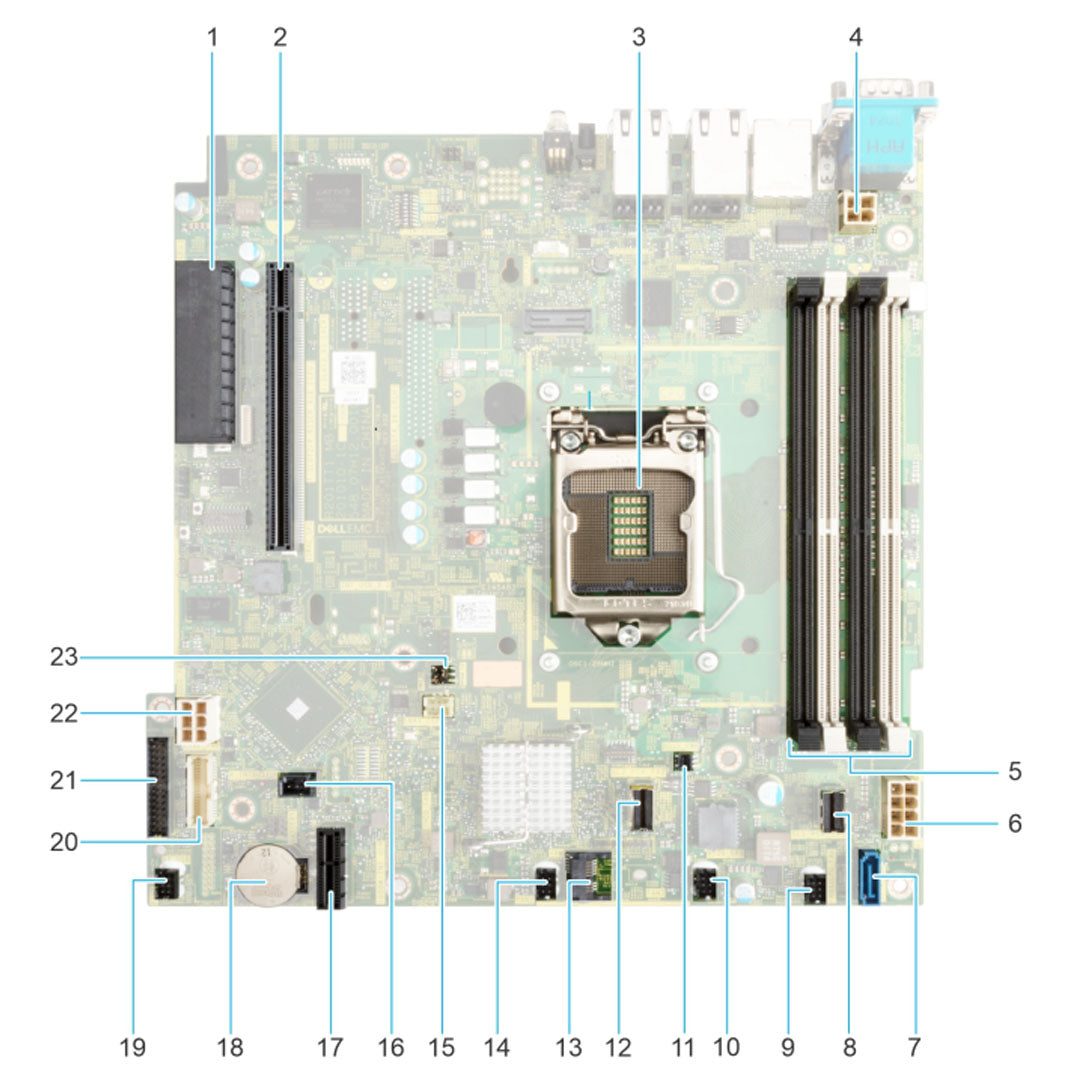 Dell R350 System Motherboard w/ Broadcom 5720 2p 1Gb On-Board LOM | 1F7TF