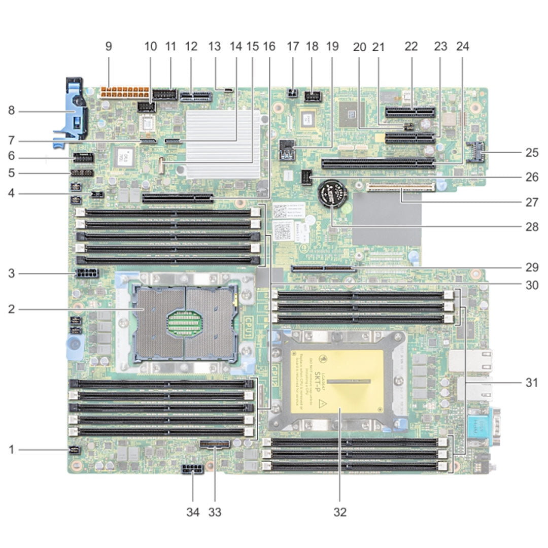 Dell R440 System Board Motherboard | 4JN2K