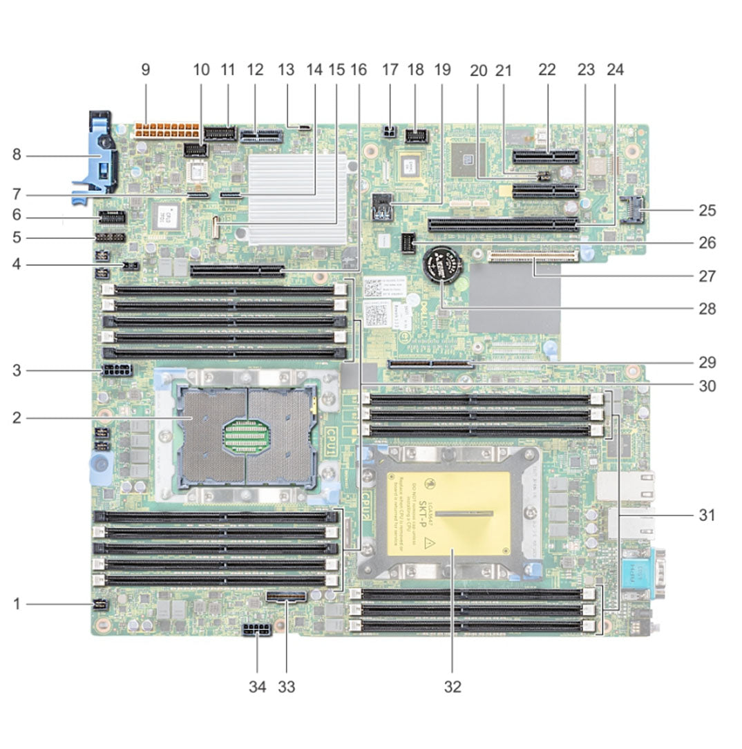 Dell R540 System Board Motherboard | TKD84