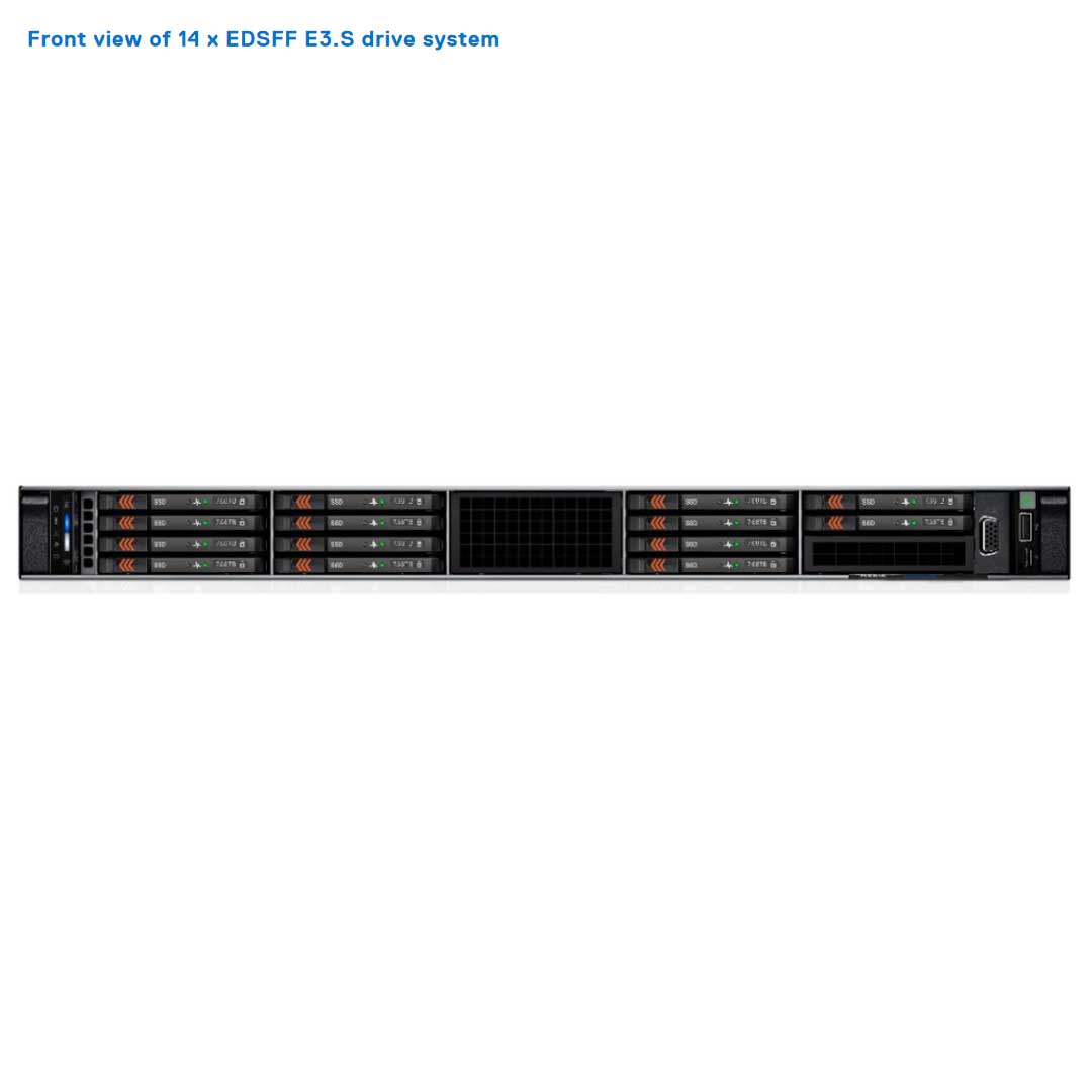 Dell PowerEdge R6615 Rack Server Chassis (14x EDSFF)