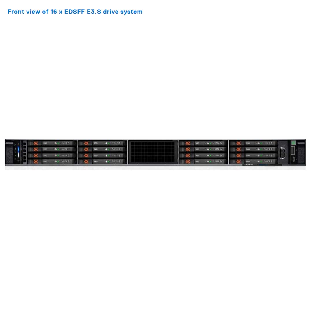 Dell PowerEdge R6615 Rack Server Chassis (16x EDSFF)