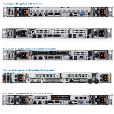 Dell PowerEdge R6615 Rack Server Chassis (14x EDSFF)
