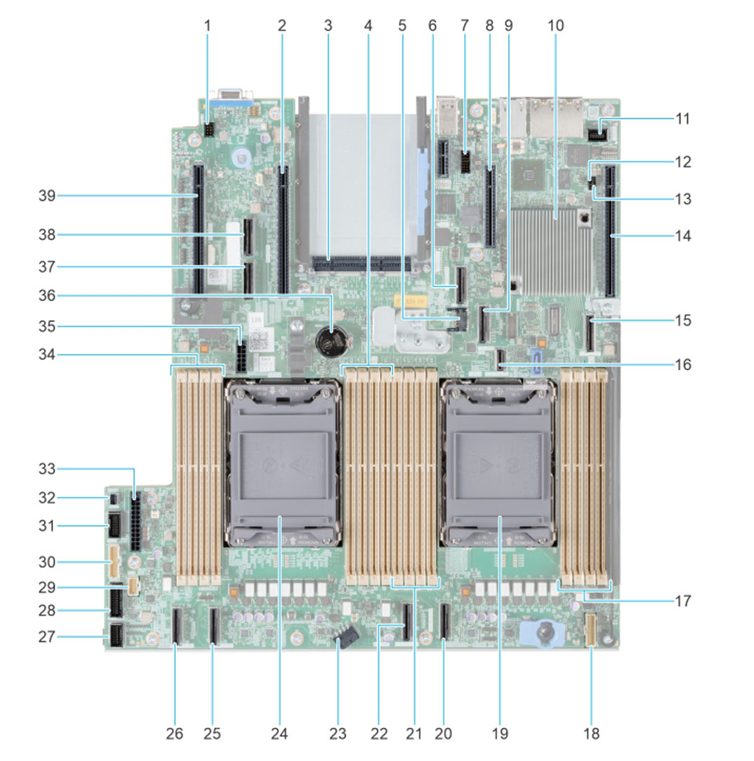 Dell R750xs Motherboard with Broadcom 5720 Dual Port 1Gb LOM | T0KGG