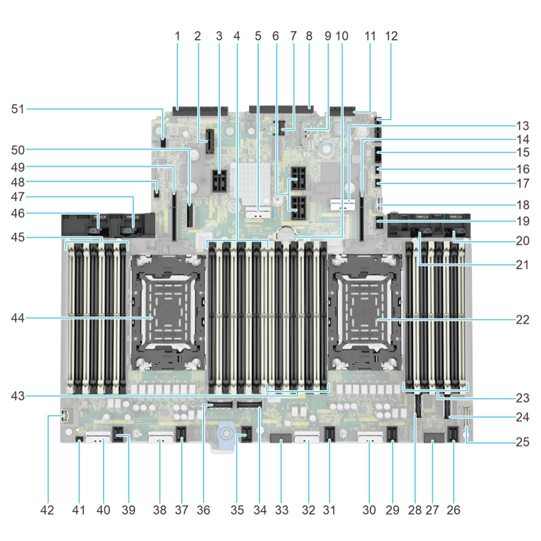 Dell Poweredge R760 Motherboard Supports All Cpus | 30NDG