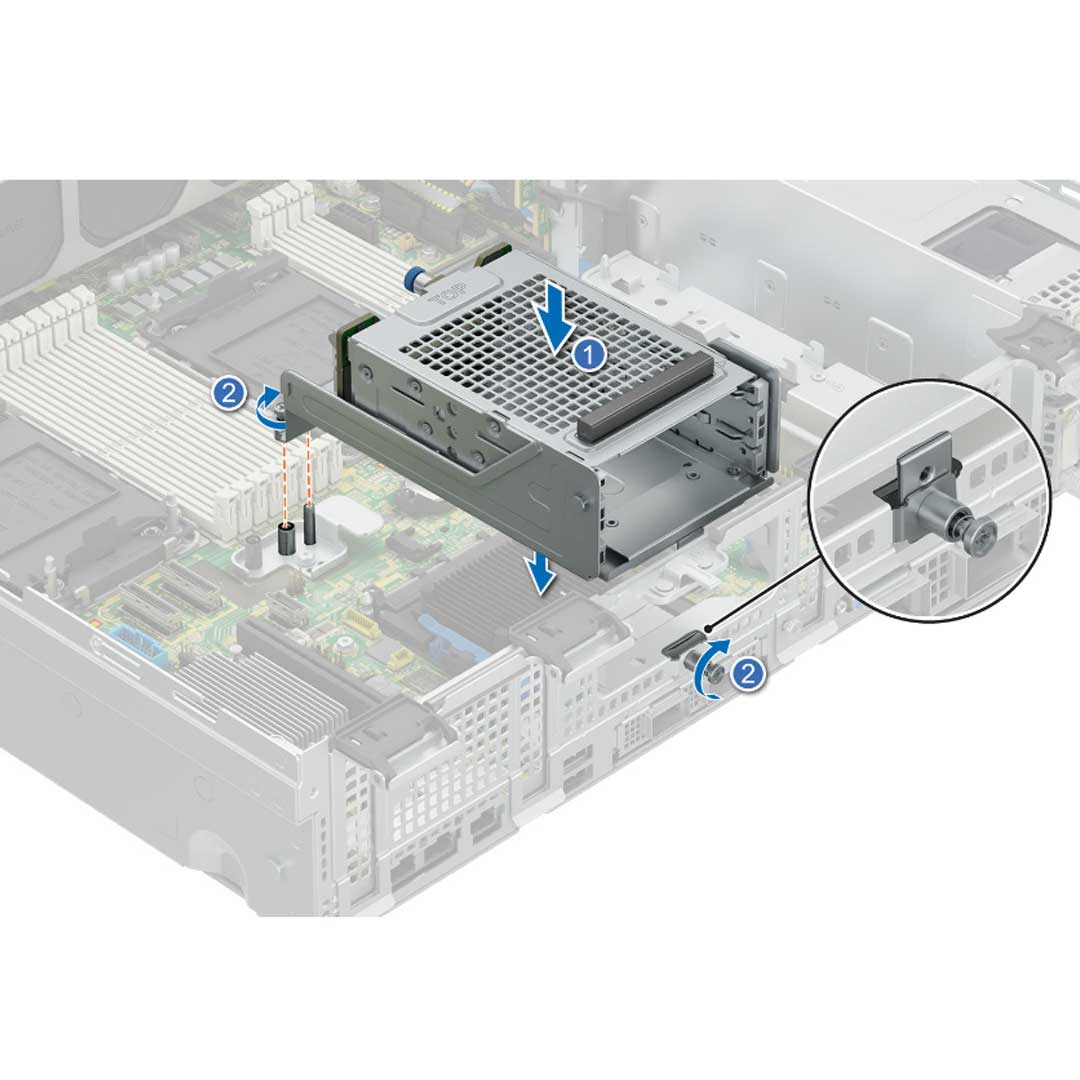 Dell PowerEdge R760XD2 2 SFF Rear Drive Cage