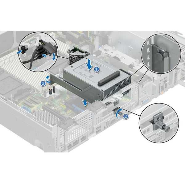 4 EDSFF E3.S Rear Drive Cage | Dell PowerEdge R760XD2 - Express