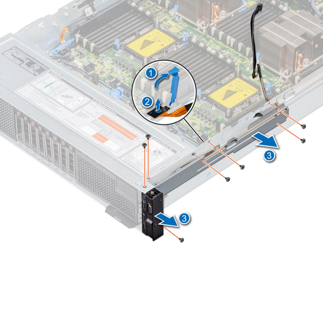 Dell PowerEdge Right Rack Ear USB / Power Cable | T5D0X