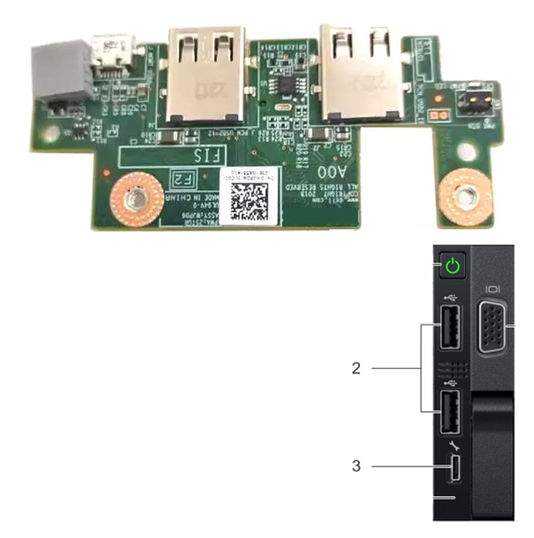 Dell Right Ear USB Card for R840 8SFF Chassis | WJPD6