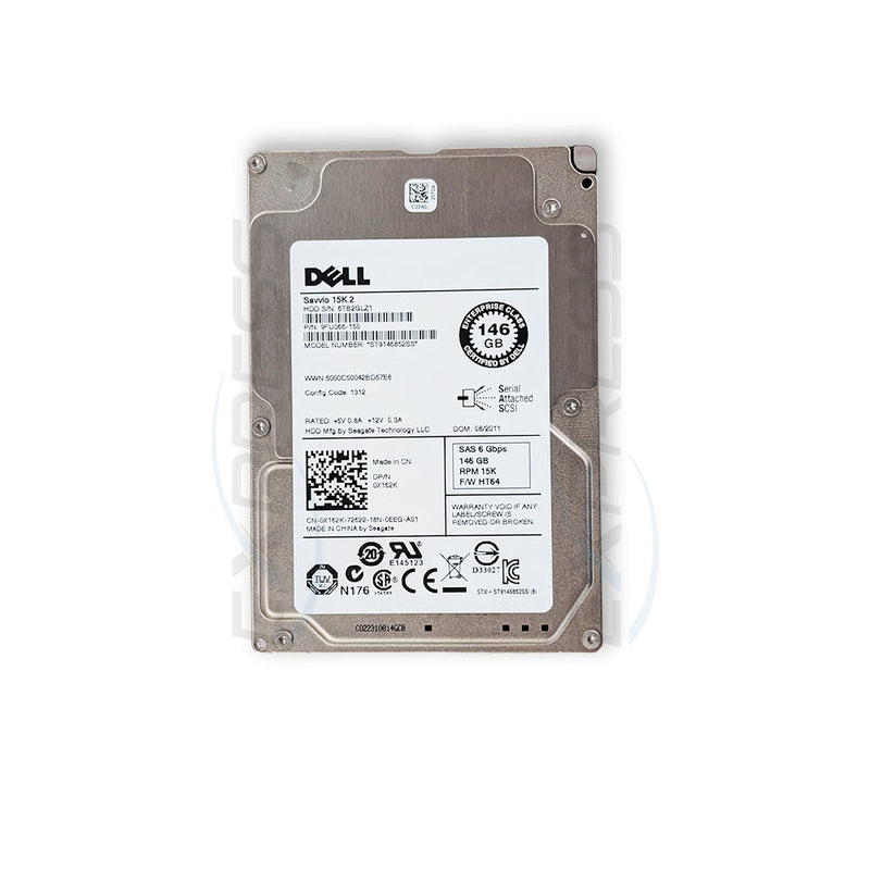 Dell 2.5" 146GB 15K SAS 6Gbps HDD | X162K