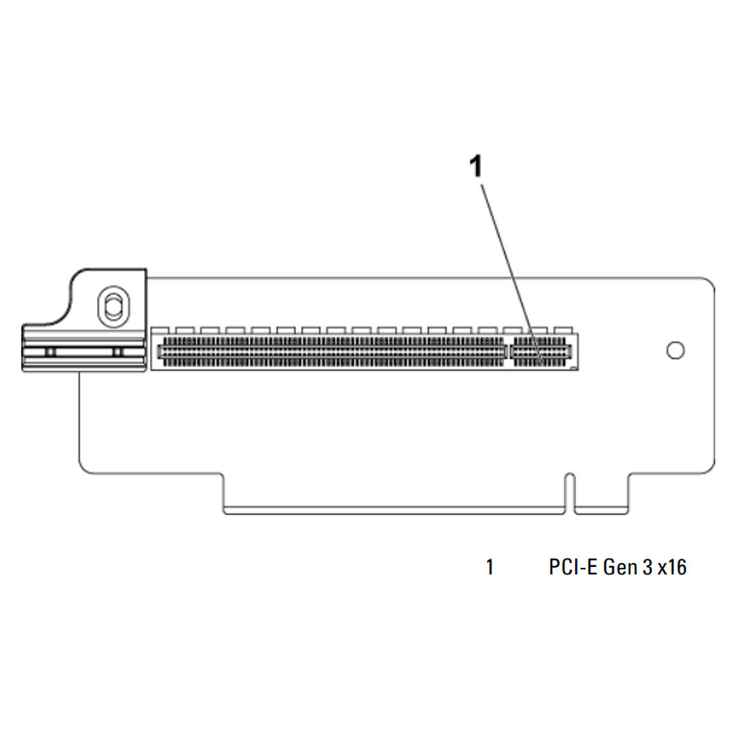 Dell PowerEdge 1.5U Riser C6220* 2U Node