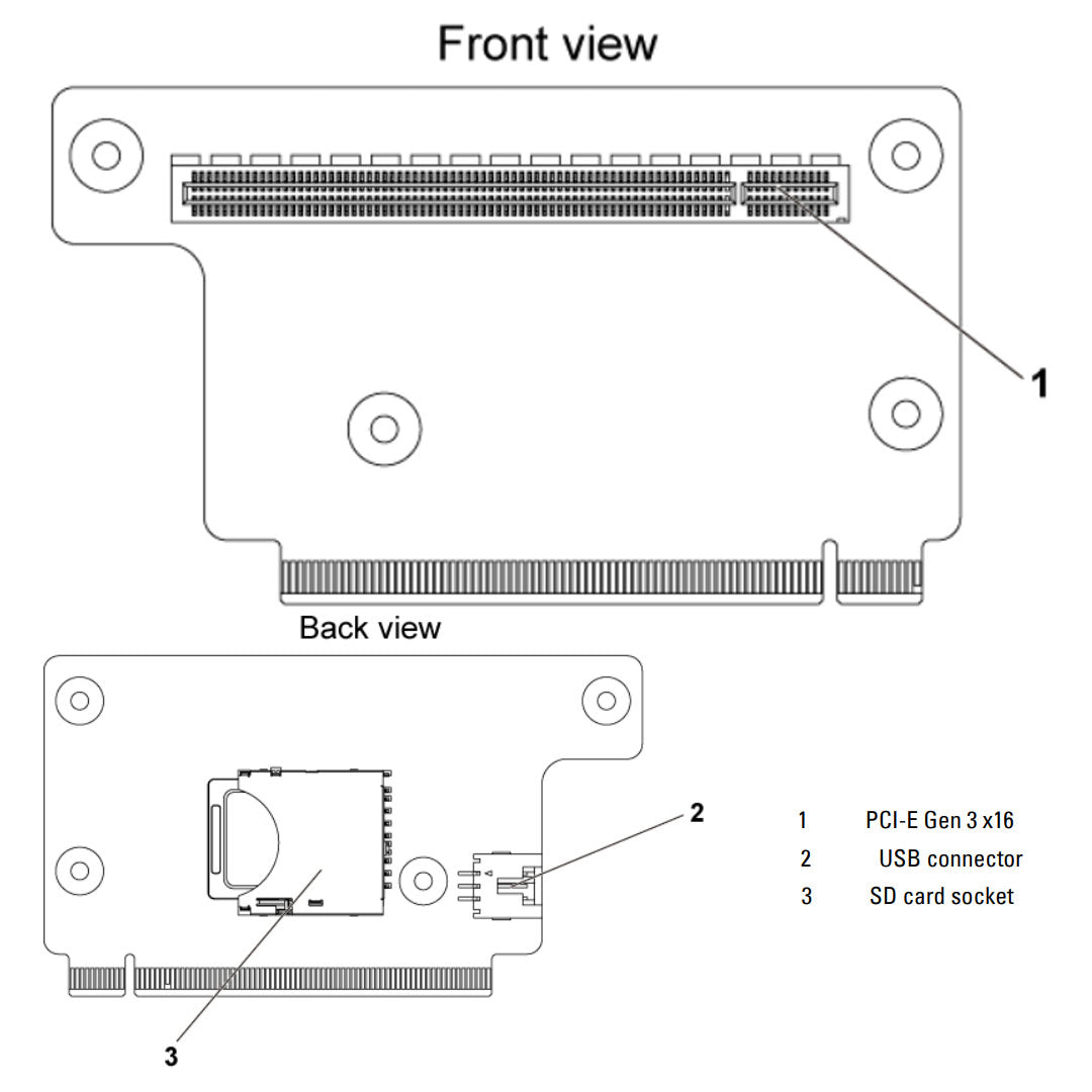 Dell PowerEdge 2U Riser C6220* 2U Node