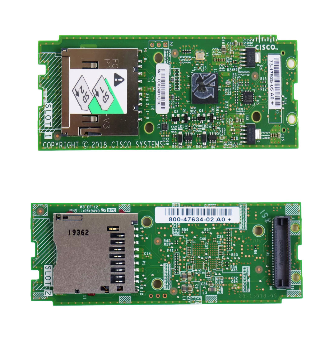 Cisco SD module (holds up to 2 SD cards) | UCS-MSTOR-SD
