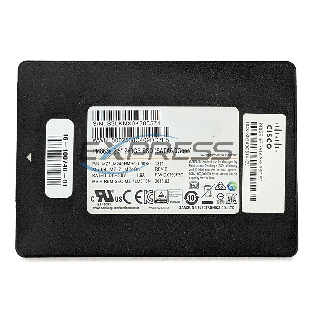 Cisco 2.5" 240GB SATA Gbps SSD | UCS-SD240G61X-EV