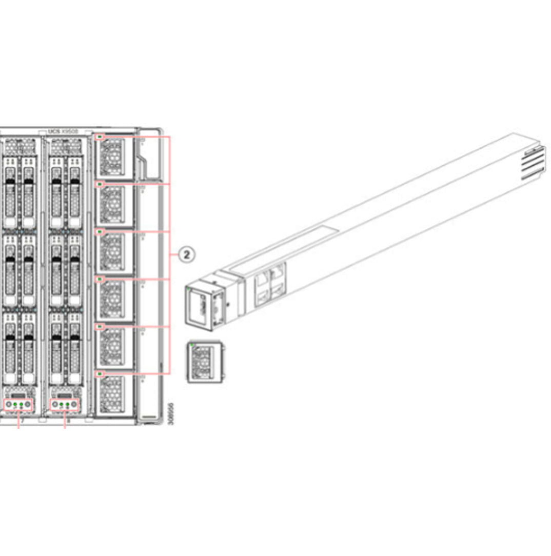 Cisco UCS 9508 M7 Chassis 2800 VAC Dual Voltage PSU | UCSX-PSU-2800AC-D