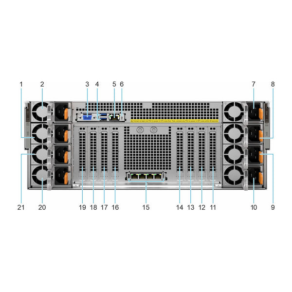 Dell PowerEdge XE7745 rear view
