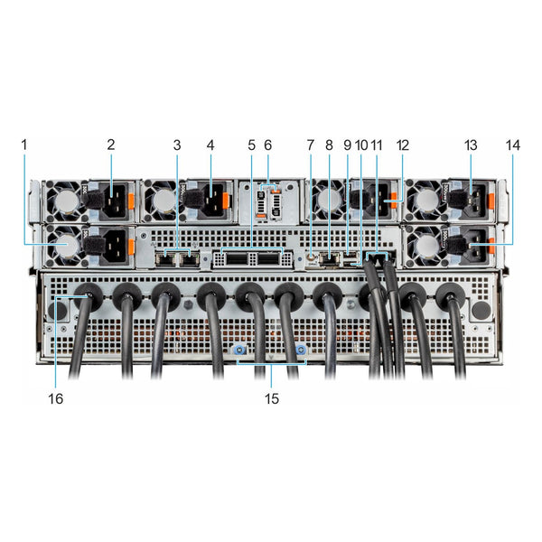 Dell PowerEdge XE9680L rear view
