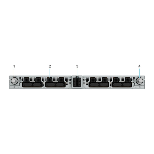 Dell PowerEdge XE9712 rear view, NVLink, busbar and quick disconnects